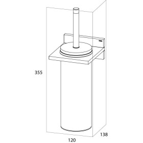 Tiger Safira Szczotka do WC Chrom  2649.03