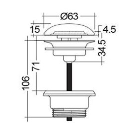 Rak Ceramics Duo Odpływ Z Wolnym Przepływem Ceramiczny Biały Mat (DUO002500A)