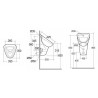 Rak Ceramics Phoenix Pisuar 35 cm (PHUB00001)