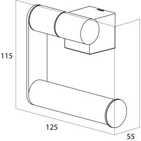 Tiger Nomad Wieszak na Papier Toaletowy Chrom (249030346)