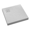 Schedline Collection Non Limits White Stone Collection Brodzik Akrylowy Kwadratowy 80x80 cm Biały (3ST.N1K-8080/B/ST-M1/B/ST)