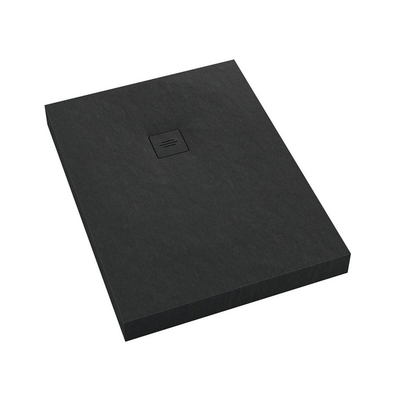 Schedline Collection Non Limits Black Stone Collection Brodzik Akrylowy Prostokątny 80x100 cm (3ST.N1P-80100/C/ST-M1/C/ST)