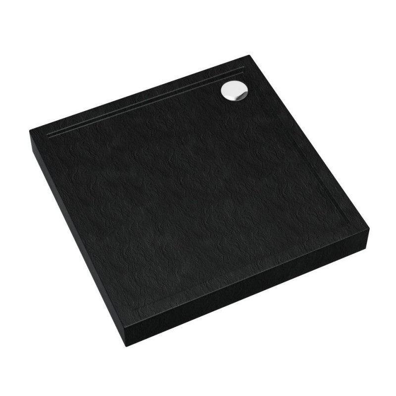 Schedline Collection Cameron Black Stone Brodzik Akrylowy 90x90 (3ST.C1K-9090/C/ST)