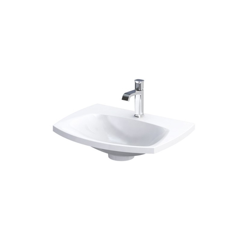 Oristo Louis Biały Połysk Szafka z Umywalką Połysk 62 cm (OR50-SD2S-62-1+UME-LU-62-92)