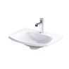 Oristo Louis Biały Połysk Szafka z Umywalką Połysk 62 cm (OR50-SD2S-62-1+UME-LU-62-92)