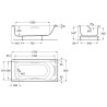 Roca BeCool Wanna akrylowa 180x80 cm (A248015001)