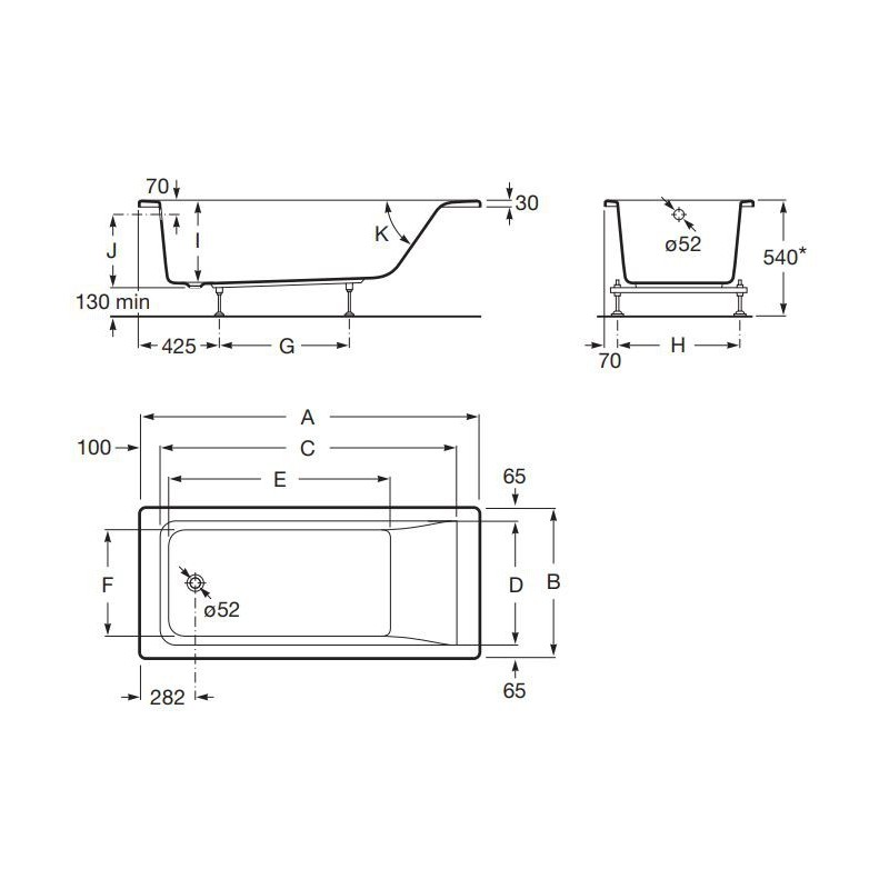 Roca Easy Wanna akrylowa prostokątna 160x70 cm (A248625000)