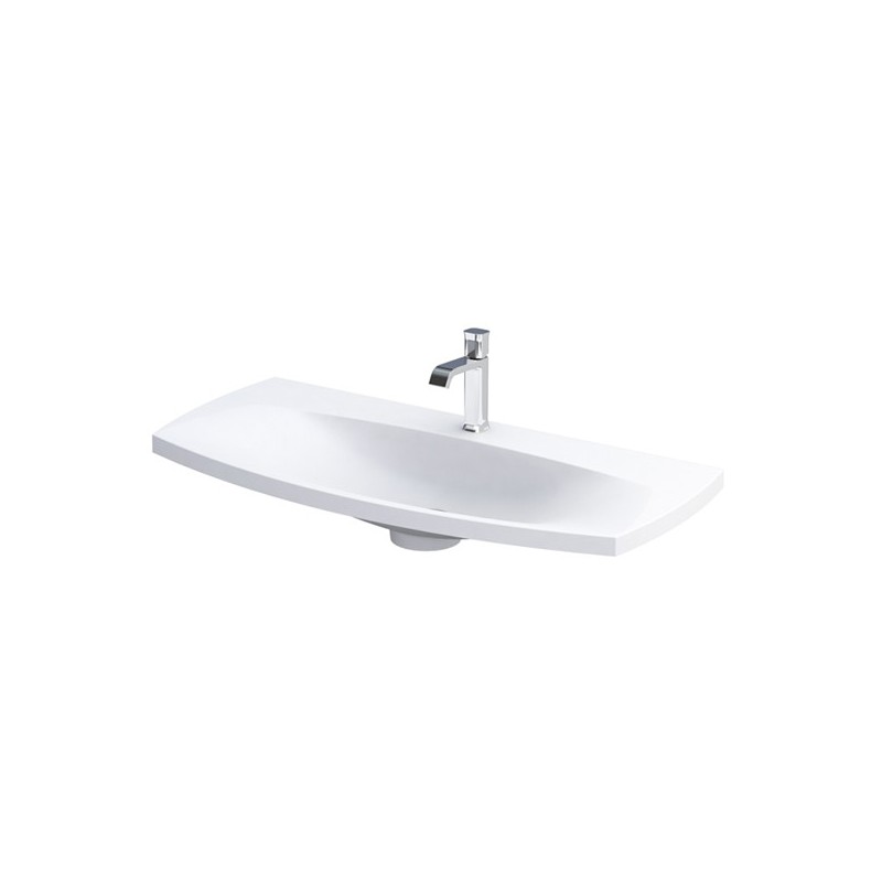 Oristo Louis Umywalka Konglomeratowa Biały Mat 102 cm (UME-LU-102-93)