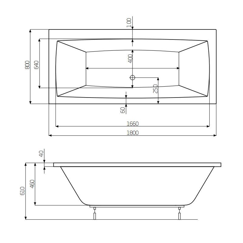 Roca Vita Wanna akrylowa 180x80 cm (A24T074000)