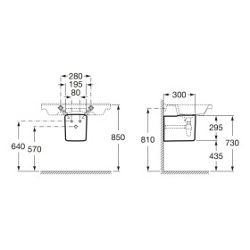 Roca Gap Półpostument Ceramiczny (A337471000)