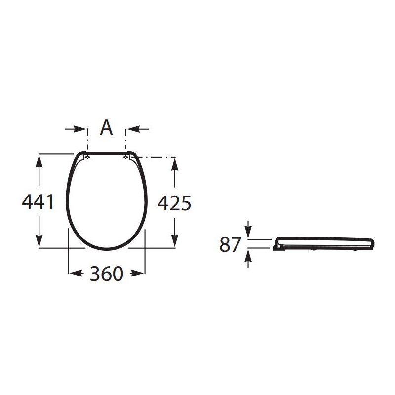 Roca Nexo Deska WC Slim Duroplast wolnoopadająca łatwowypinalna (A801C4200U)