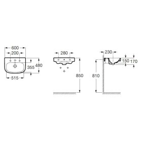 Roca Debba Umywalka 60x48 cm (A325994000)