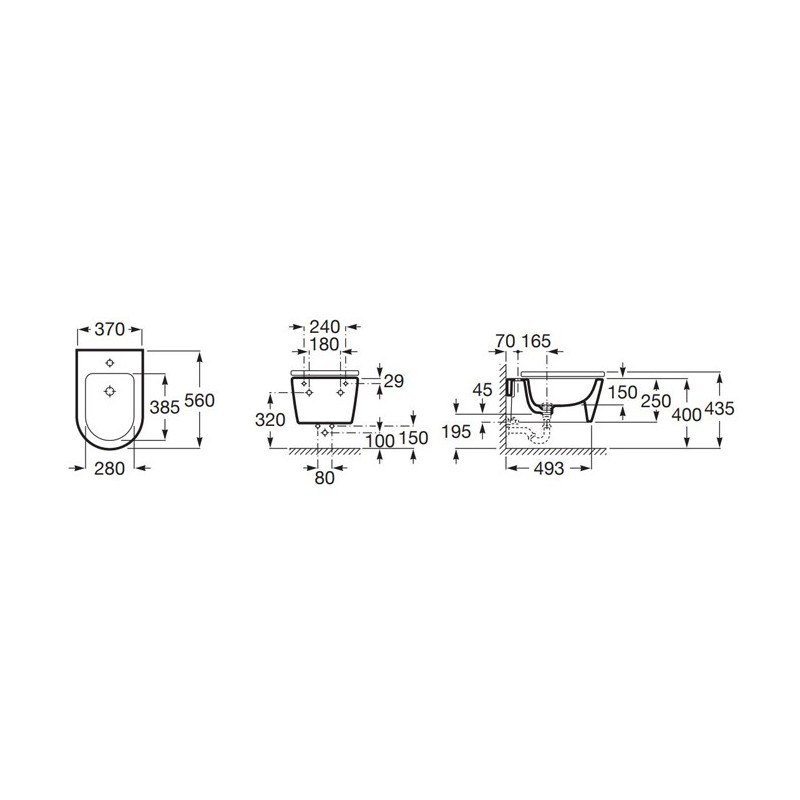 Roca Inspira Round Bidet podwieszany (A357525000)