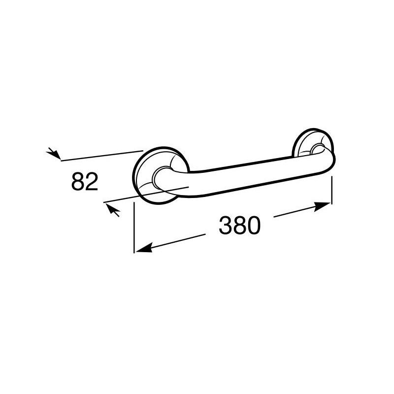 Roca Access Comfort Poręcz prosta 30 cm biała (A816900009)