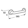 Roca Access Comfort Poręcz prosta 30 cm biała (A816900009)
