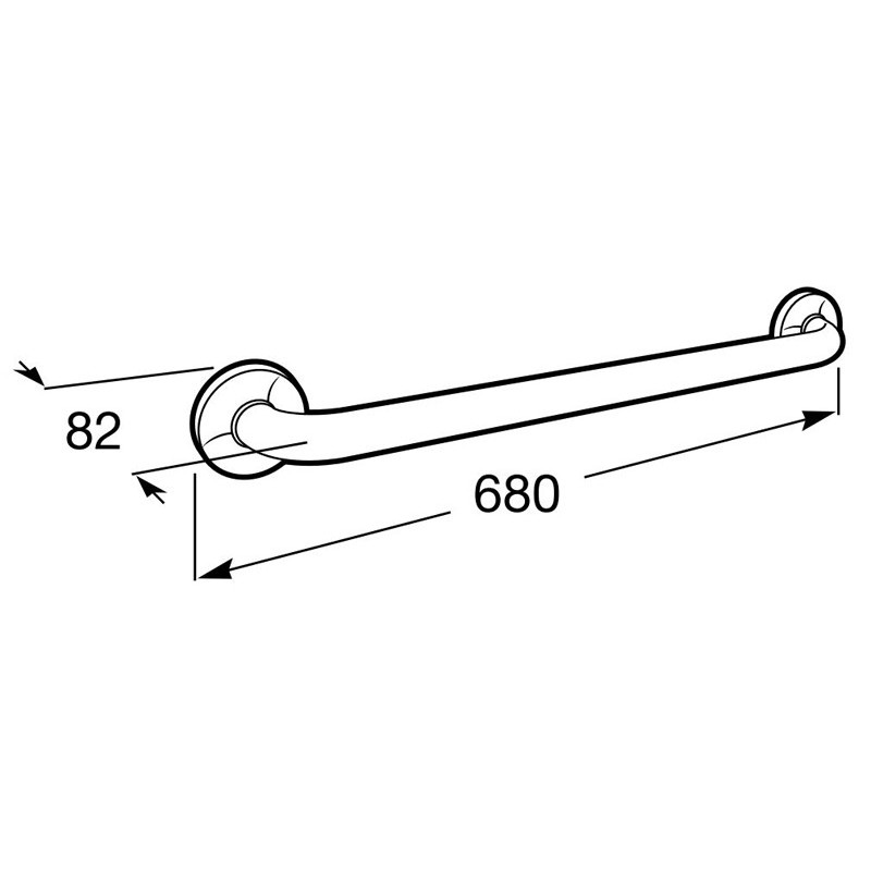 Roca Access Comfort Poręcz prosta 60 cm biała (A816902009)
