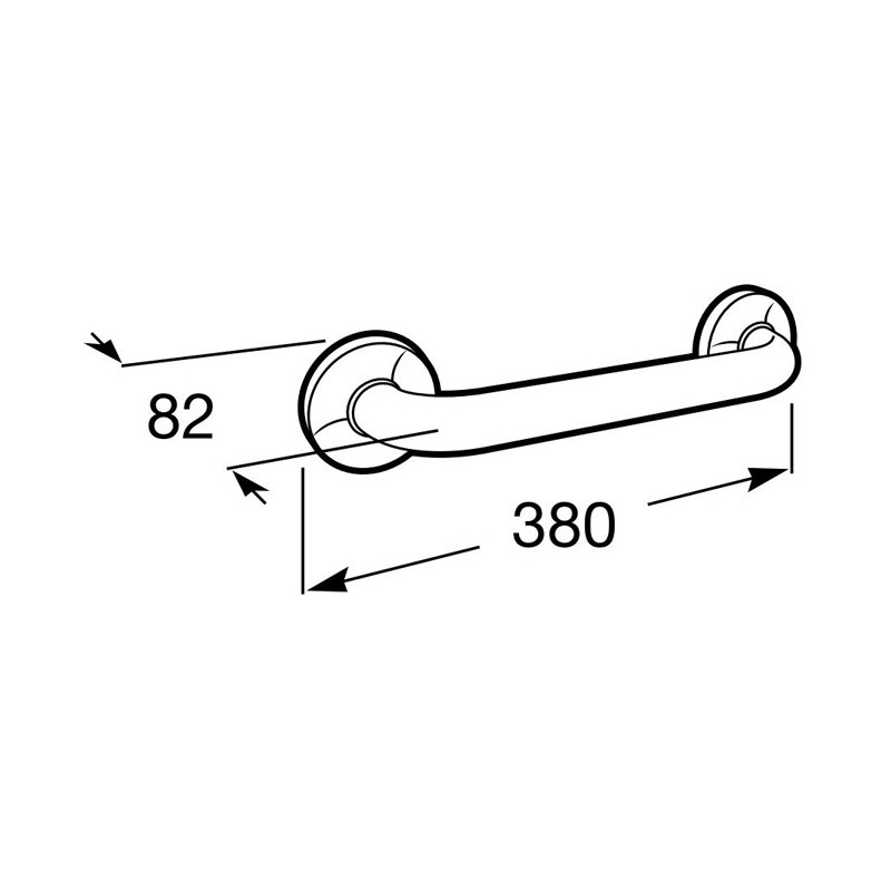 Roca Access Comfort Poręcz prosta 30 cm stal nierdzewna (A816926001)