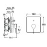 Roca Insignia Bateria wannowo-natryskowa podtynkowa do Rocabox (A5A0B3AC00)