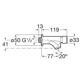 Roca Instant Bateria umywalkowa czasowa cienna na wodę zmieszanš (A5A7877C00)