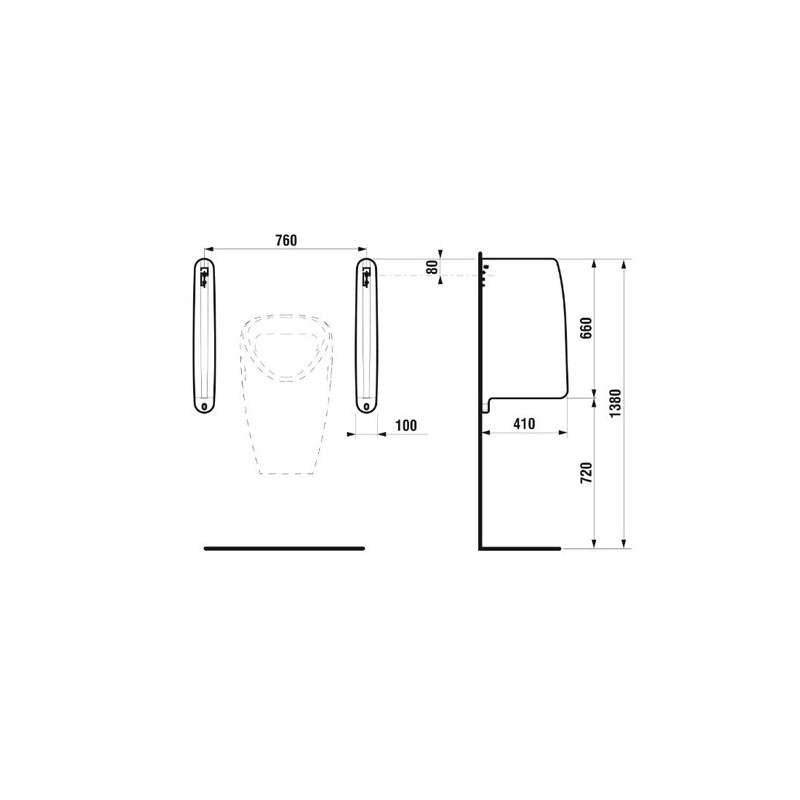 Roca WING 2 przegroda pisuarowa (A387093000)