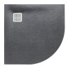 ROCA Terran 90x90x3 Brodzik Szary Półokrągły (AP10538438401200)