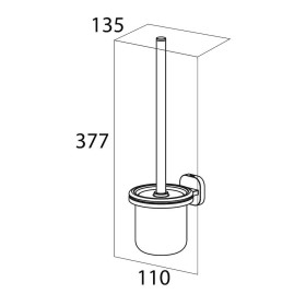 Tiger Ramos pojemnik ze szczotką toaletową ze stal nierdzewna Szczotkowana (1307430946)