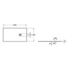 ROCA Terran 160x80x3 Brodzik Prostokątny Biały (AP10164032001100)