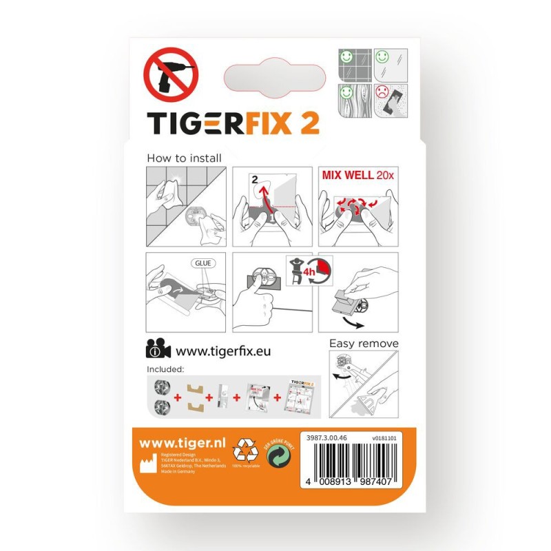 Tiger Fix Nr.2 Klej do akcesoriów łazienkowych (398830046)