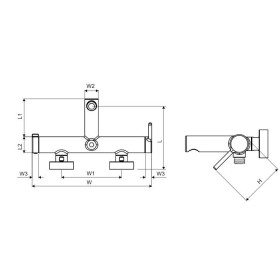 Excellent PI Bateria wannowa, biały mat (AREX.1205WH)