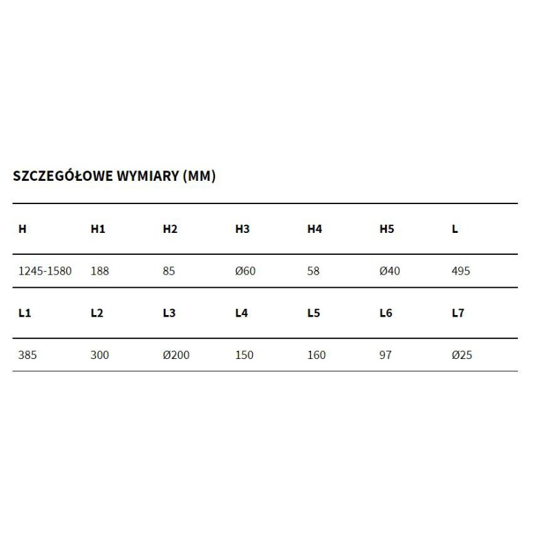 Excellent PI Zestaw prysznicowy Rain, bialy mat (AREX.1281WH)