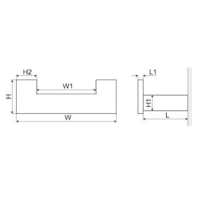 Excellent Riko haczyk podwójny, złoty (DOEX.1602GL)