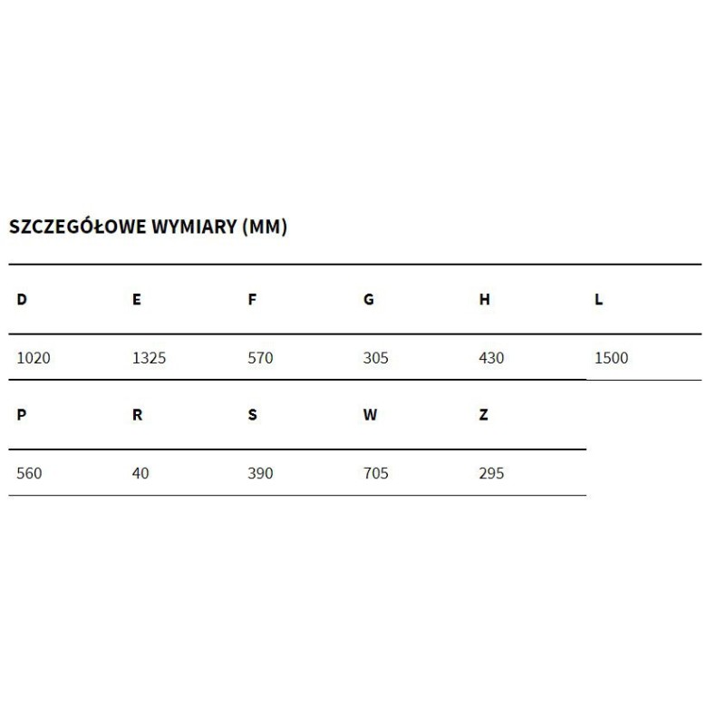 Excellent Ava Wanna Prostokątna 150x70 biała (WAEX.AVA15WH)