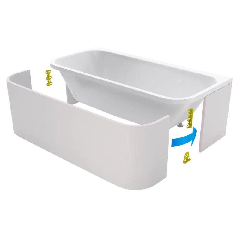 Excellent Flex System obudowa do zabudowy płytkami wanny Arana (OBEX.ARA.18WH)