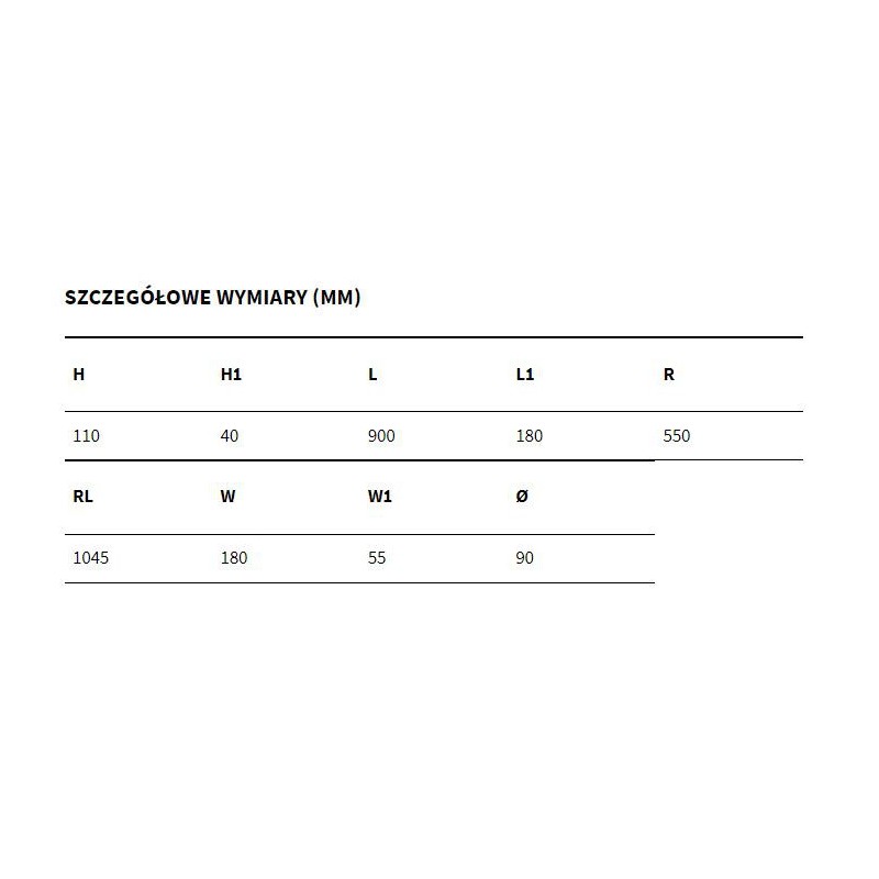 Excellent Sense 90x90 Brodzik Półokrągły Niski biały (BREX.SEN09WHN)
