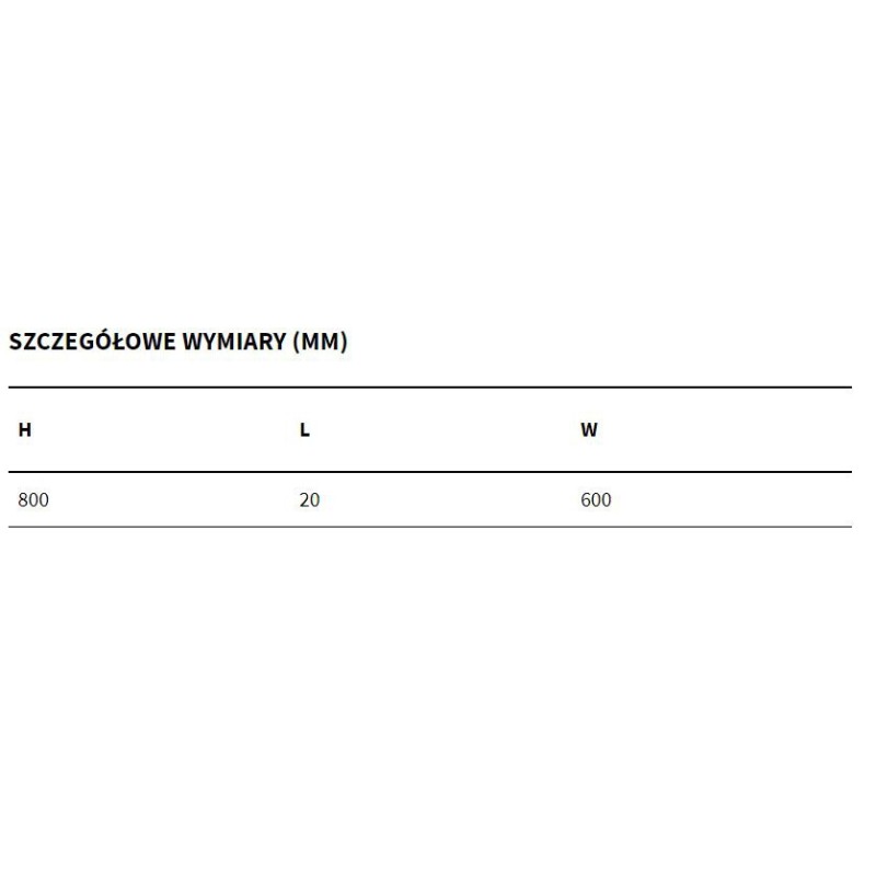 Excellent Kuadro Lustro Łazienkowe 60x80 cm Biały Mat (DOEX.KU080.060.WH)