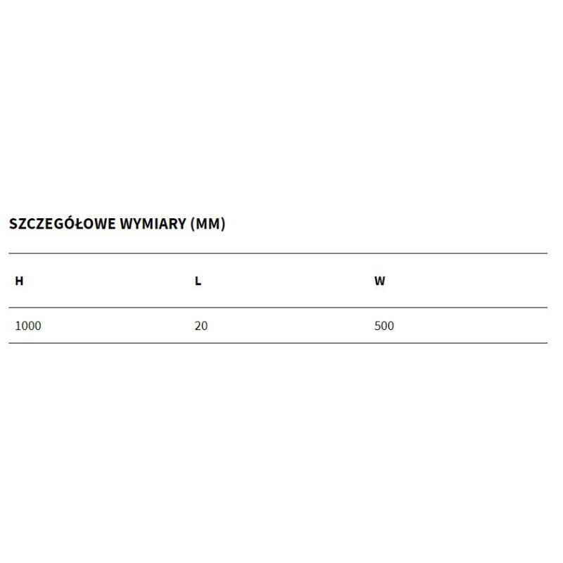 Excellent Kuadro Lustro Łazienkowe 50x100 cm Biały Mat (DOEX.KU100.050.WH)