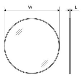 Excellent Virro Lustro Łazienkowe 60 cm Biały Mat (DOEX.VI060.WH)