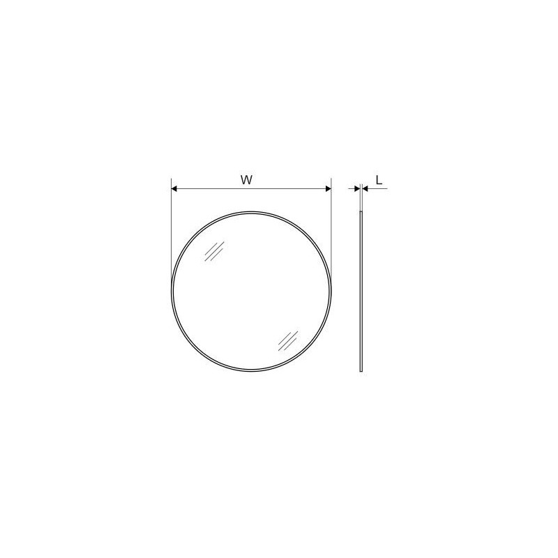 Excellent Virro Lustro Łazienkowe 60 cm Biały Mat (DOEX.VI060.WH)