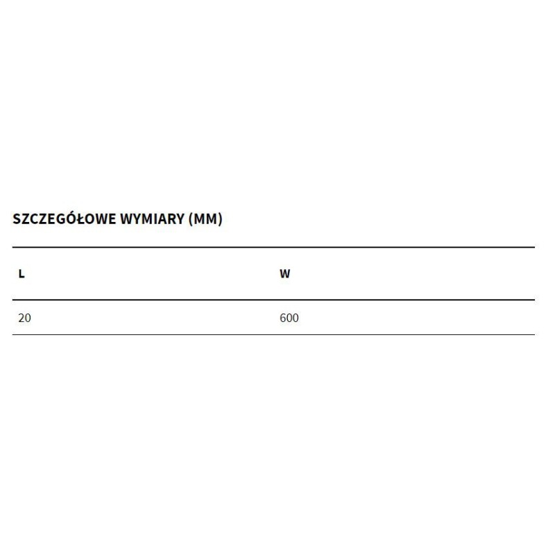 Excellent Virro Lustro Łazienkowe 60 cm Biały Mat (DOEX.VI060.WH)