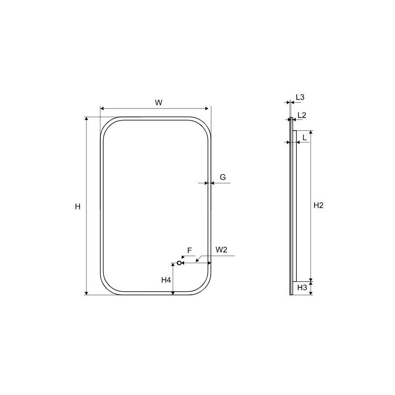 Excellent Lumiro Lustro łazienkowe LED w ramie akrylowej 80x60 cm (DOEX.LU080.060.AC)