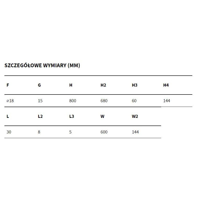 Excellent Lumiro Lustro łazienkowe LED w ramie akrylowej 80x60 cm (DOEX.LU080.060.AC)