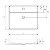 Excellent Rima 2.0 Umywalka Nablatowa Ceramiczna 60 cm (CEEX.4901.600.WH)