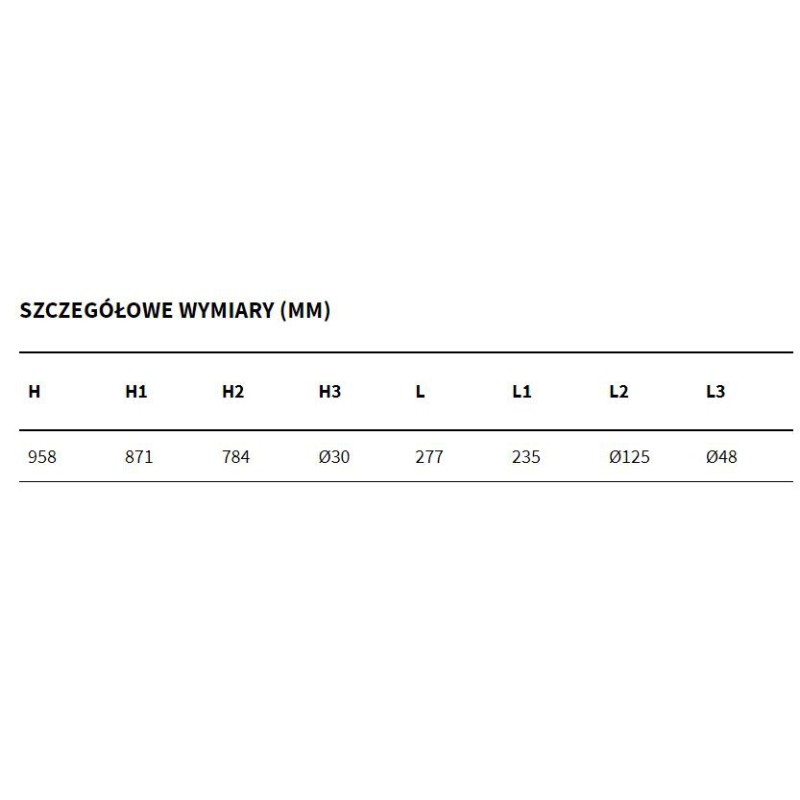 Excellent PI Bateria wannowa wolnostojaca, chrom (AREX.1255CR)