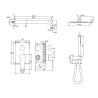 Excellent Oxalia System Prysznicowy Podtynkowy chrom (AREX.SET.9045CR)