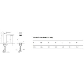 Excellent Pride bateria umywalkowa, chrom (AREX.4001CR)