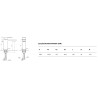 Excellent Pride bateria umywalkowa, chrom (AREX.4001CR)