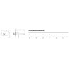 Actima Clever bateria umywalkowa podtynkowa, chrom (ARAC.4115CR)