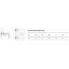Actima Glad bateria prysznicowa, chrom (ARAC.1108CR)