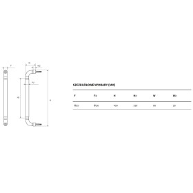 Excellent Hendi uchwyt łazienkowy prosty 45 cm, czarny (DOEX.1845BL)