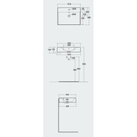 Rak Ceramics Des Umywalka Podwieszana & Nablatowa 61x46 cm Z Otworem Na Baterię (DESWB06101AWHA)